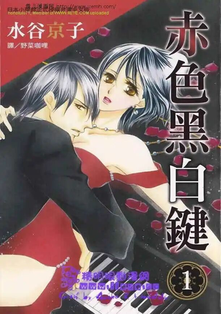 赤色黑白键